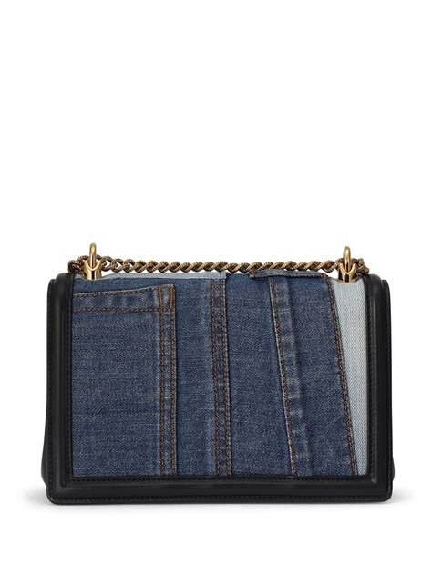 dolce gabbana loose mavi patchwork|Patchwork denim Devotion bag .